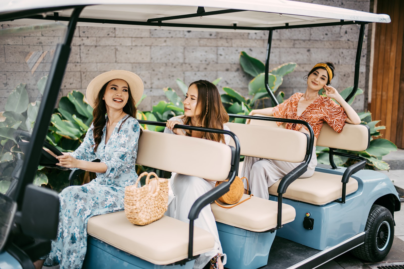 Guests relaxing on loungers at Secana Beachtown in Berawa