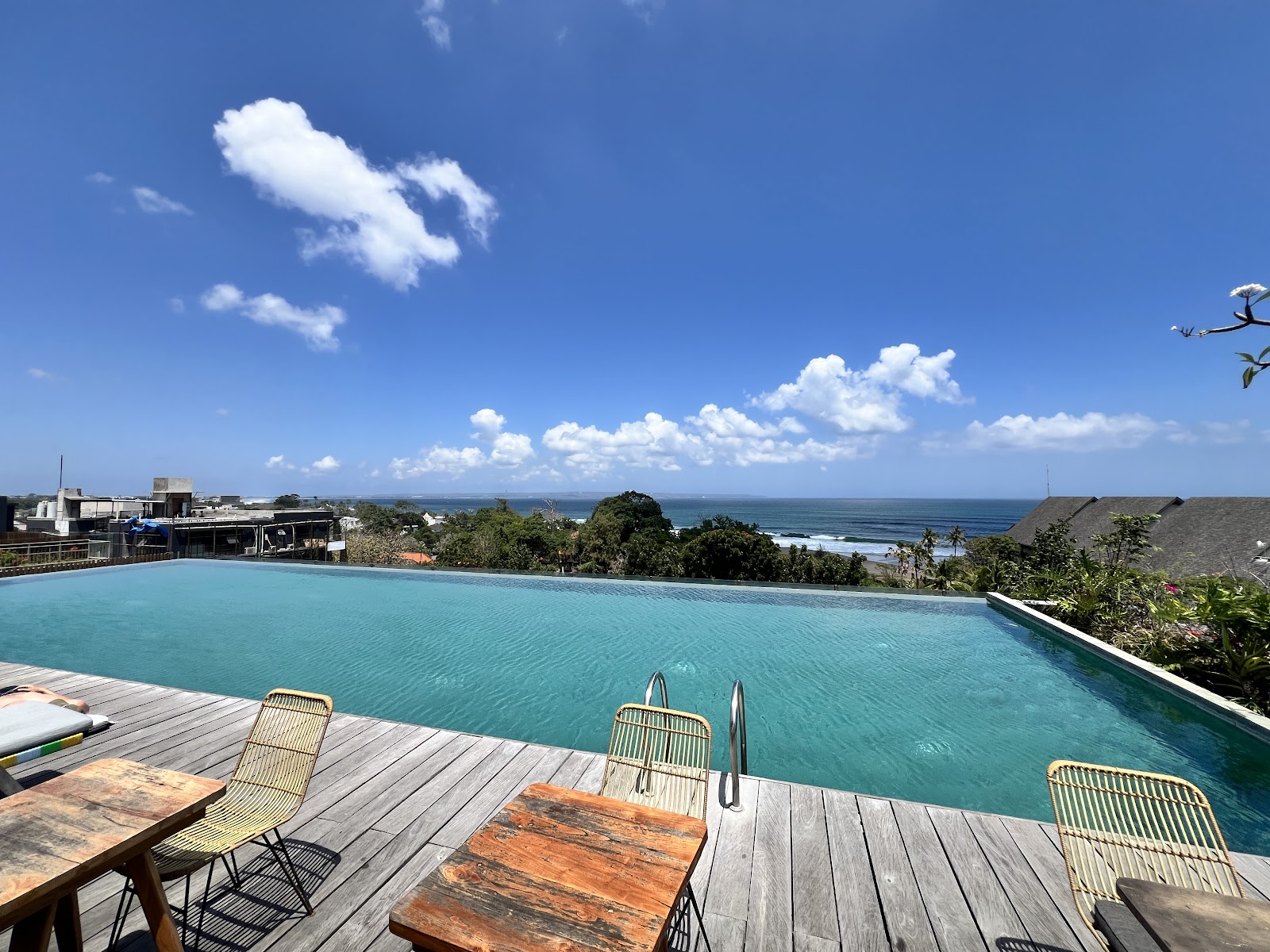 Infinity pool with ocean views at Citadines Berawa Beach