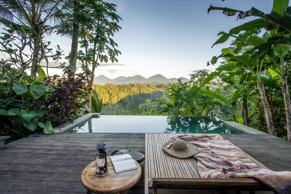 Jungle view terrace at Buahan, a Banyan Tree Escape