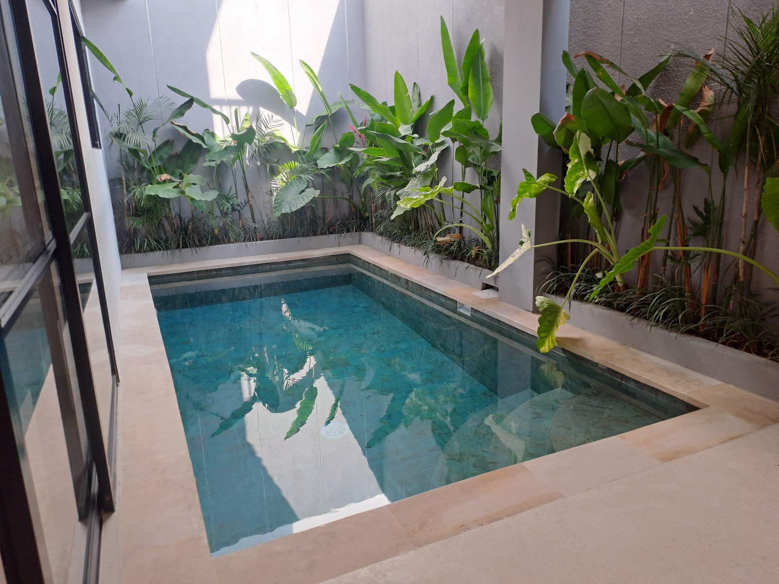 Private plunge pool at a villa in Asta Villa Canggu